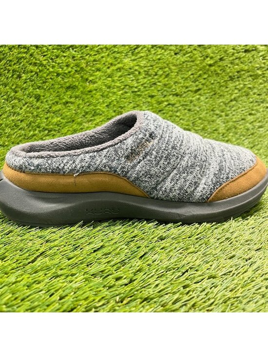 Kuru Draft 2 Mens Size 9 Gray Brown Classic Casual Slip-On Mule Slippers Shoes